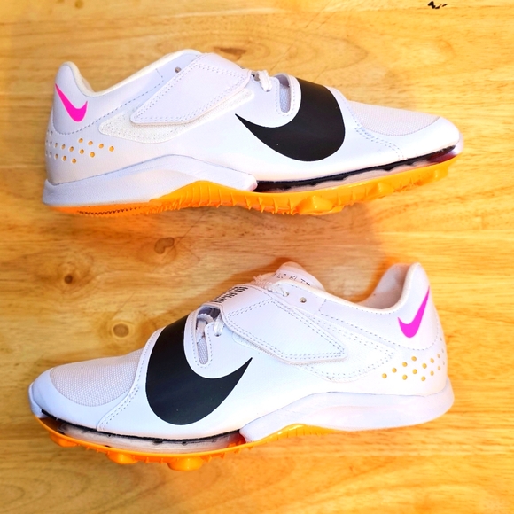 Nike Air Zoom LJ Elite Long Jump White Track Shoes Men's size 5.5 / Women size 7 - Picture 2 of 13